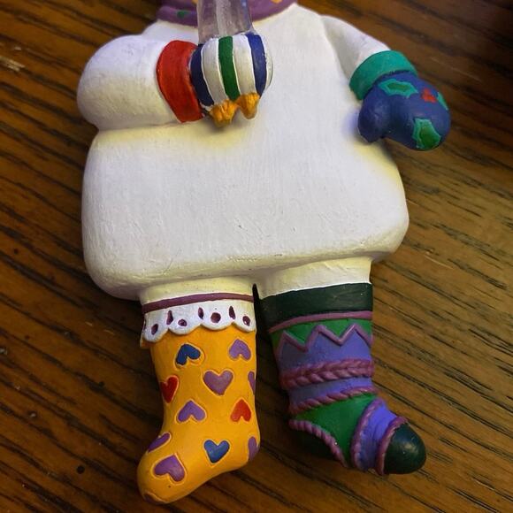 Department 56 Polar Bear Ornament Winter Warm Up Collection Popsicle Funky Socks - Picture 9 of 10